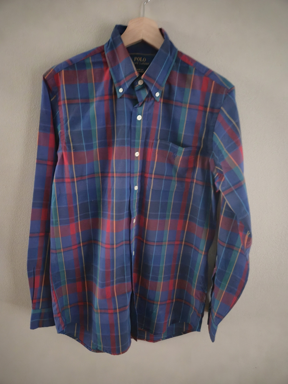 Polo Ralph Lauren Men Plaid Classic-Fit Button-Down Shirt Cotton Holiday Preppy
